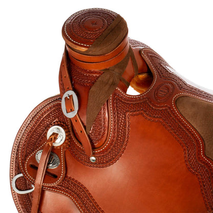 Sella Westwood wade doble falda asiento acolchado flor #6 borde #77 - Cognac / Nabuck 5020