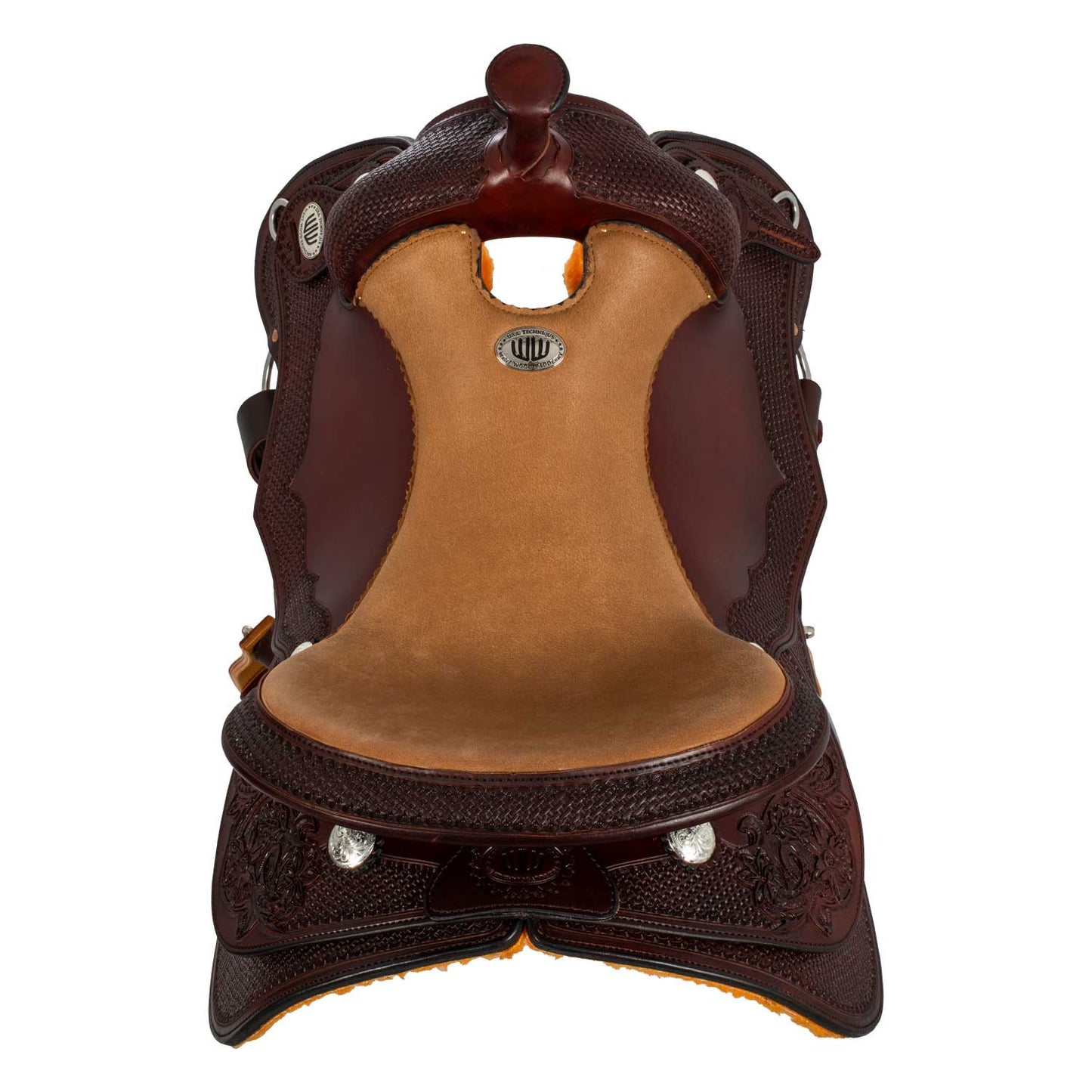 Selle Westwood classic reining big butterfly burdeos - Burgundy / Nabuck Sherry