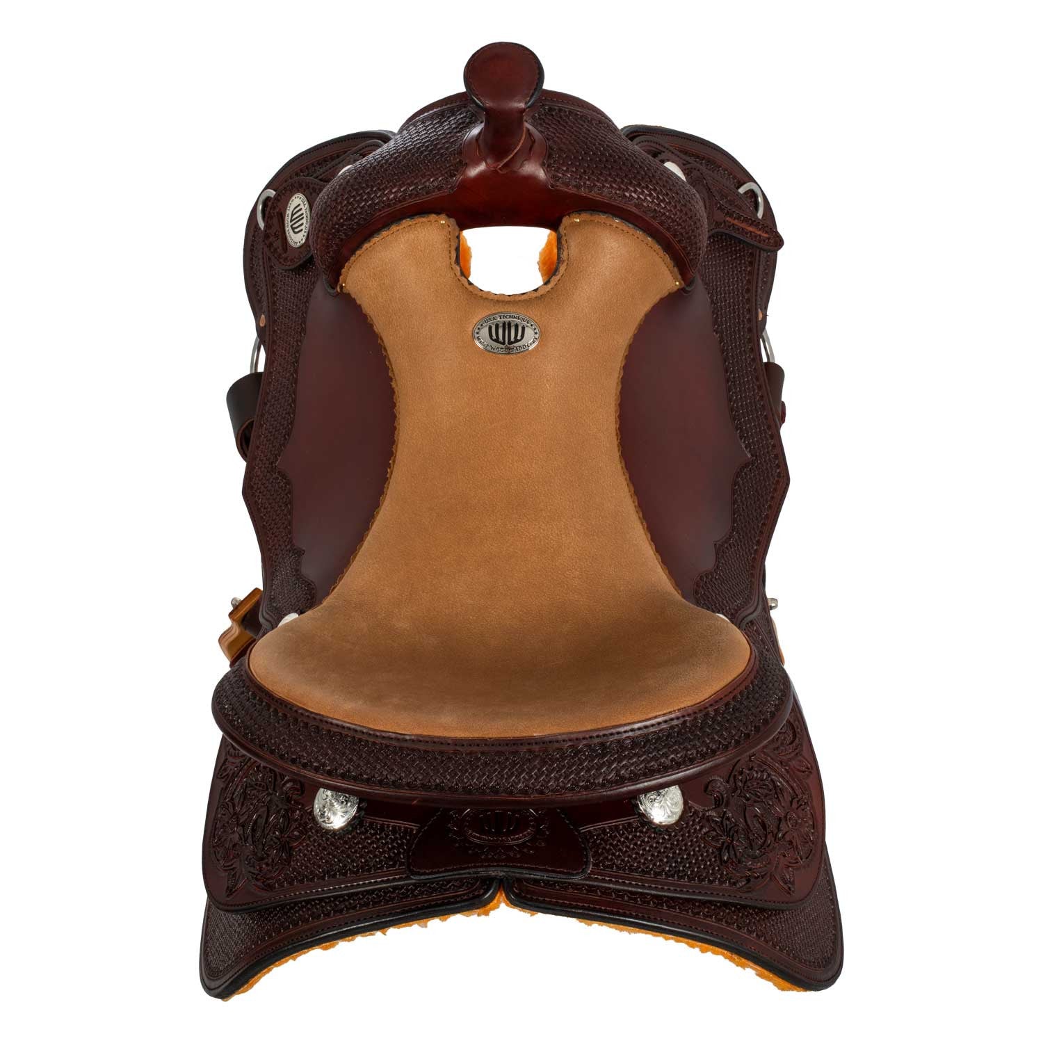 Selle Westwood classic reining big butterfly burdeos - Burgundy / Nabuck Sherry
