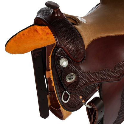 Selle Westwood classic reining big butterfly burdeos - Burgundy / Nabuck Sherry