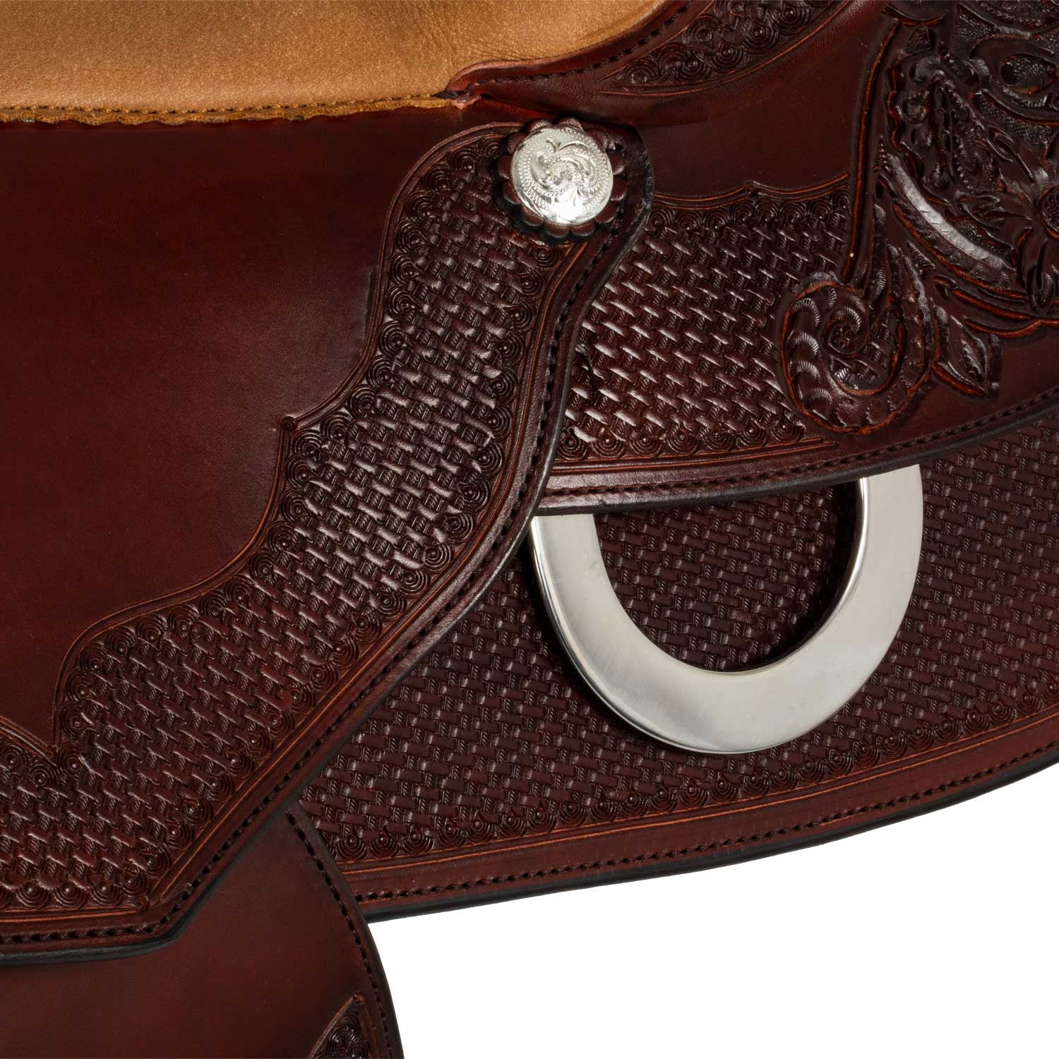 Selle Westwood classic reining big butterfly burdeos - Burgundy / Nabuck Sherry