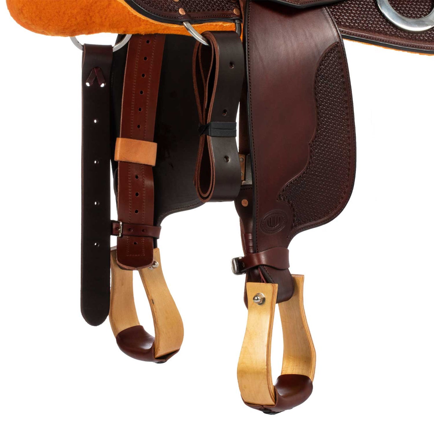 Selle Westwood classic reining big butterfly burdeos - Burgundy / Nabuck Sherry
