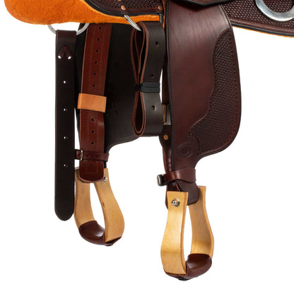 Selle Westwood classic reining big butterfly burdeos - Burgundy / Nabuck Sherry