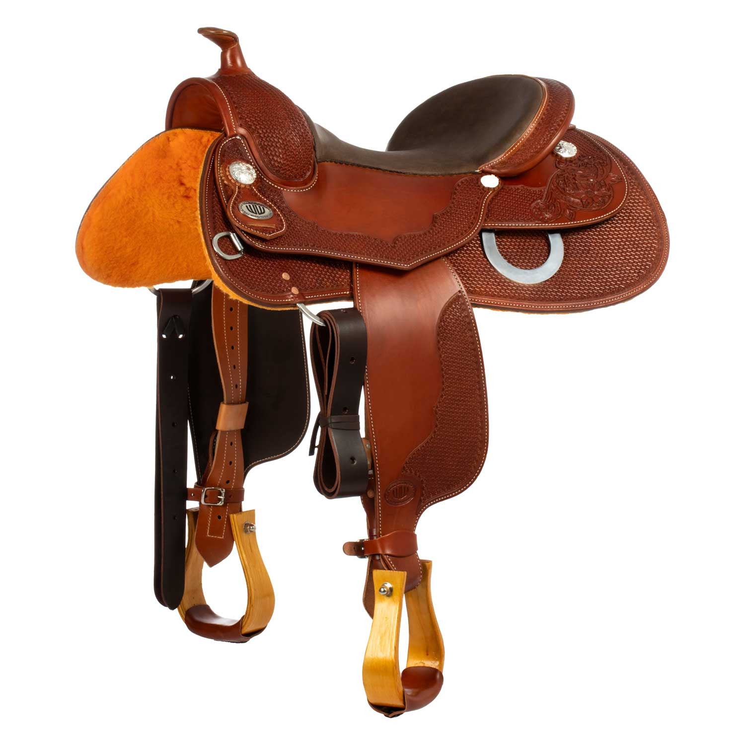 Sillas Westwood classic reining big butterfly marrón oscuro