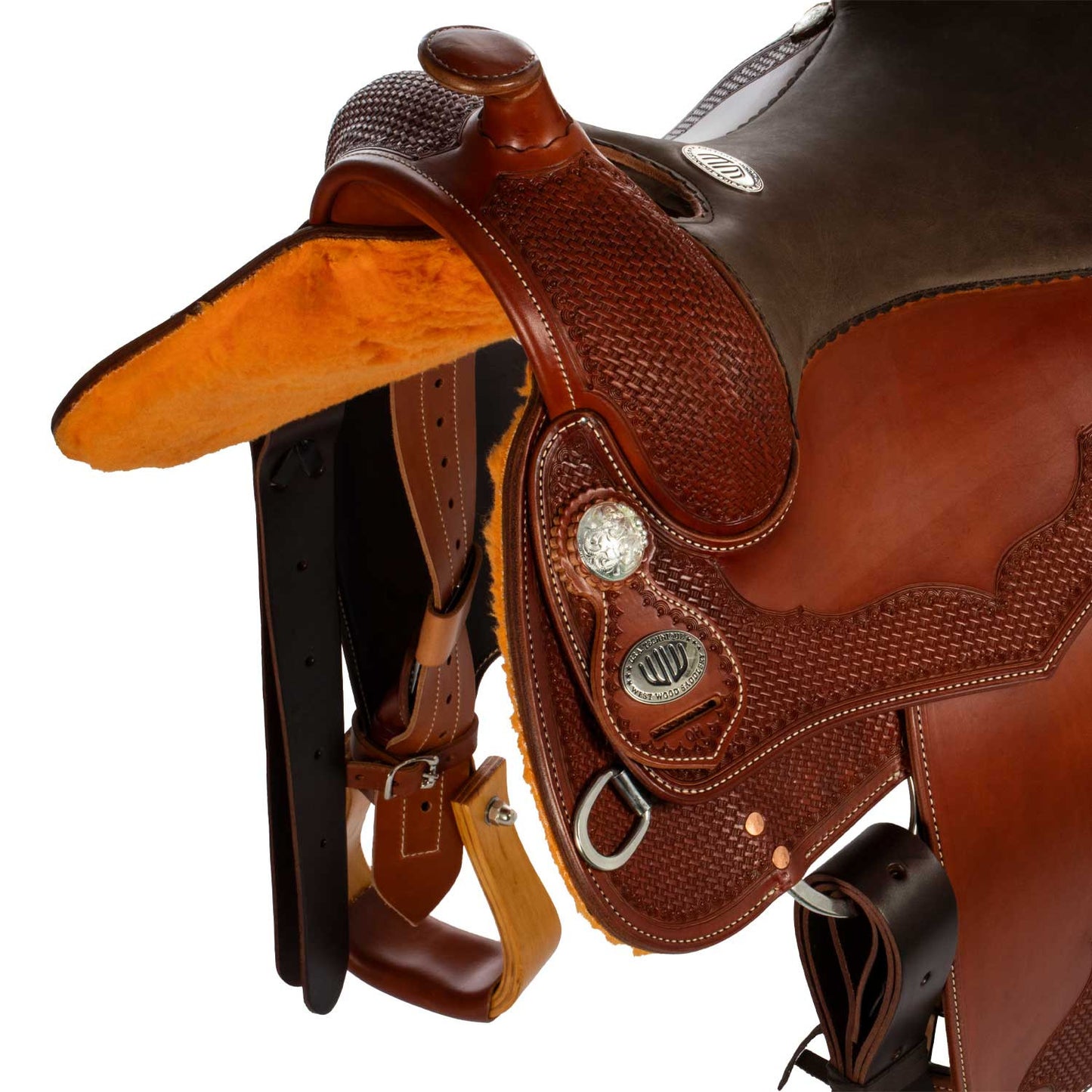 Sillas Westwood classic reining big butterfly marrón oscuro - Cognac / Parana Bb
