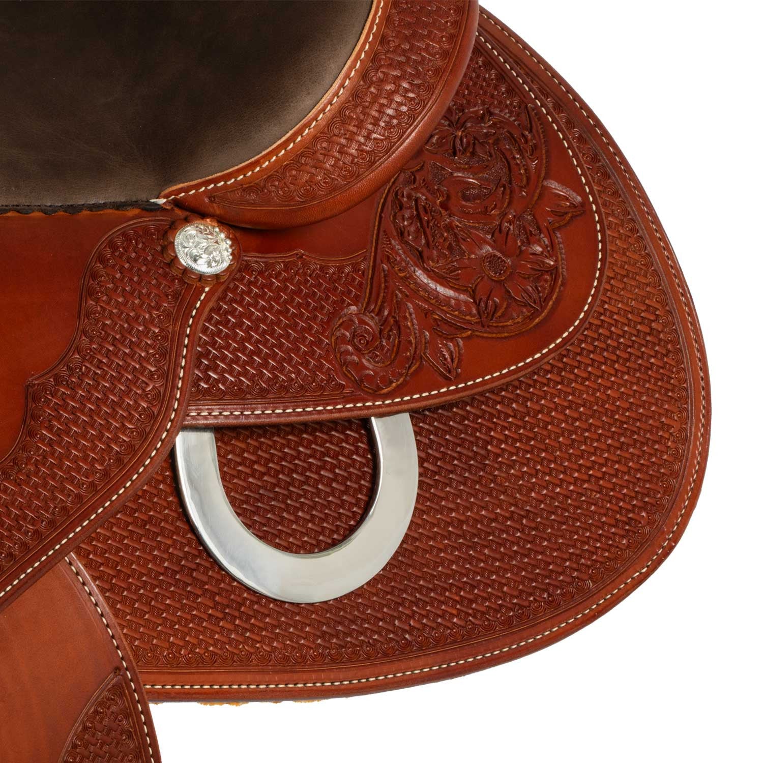 Sillas Westwood classic reining big butterfly marrón oscuro - Cognac / Parana Bb