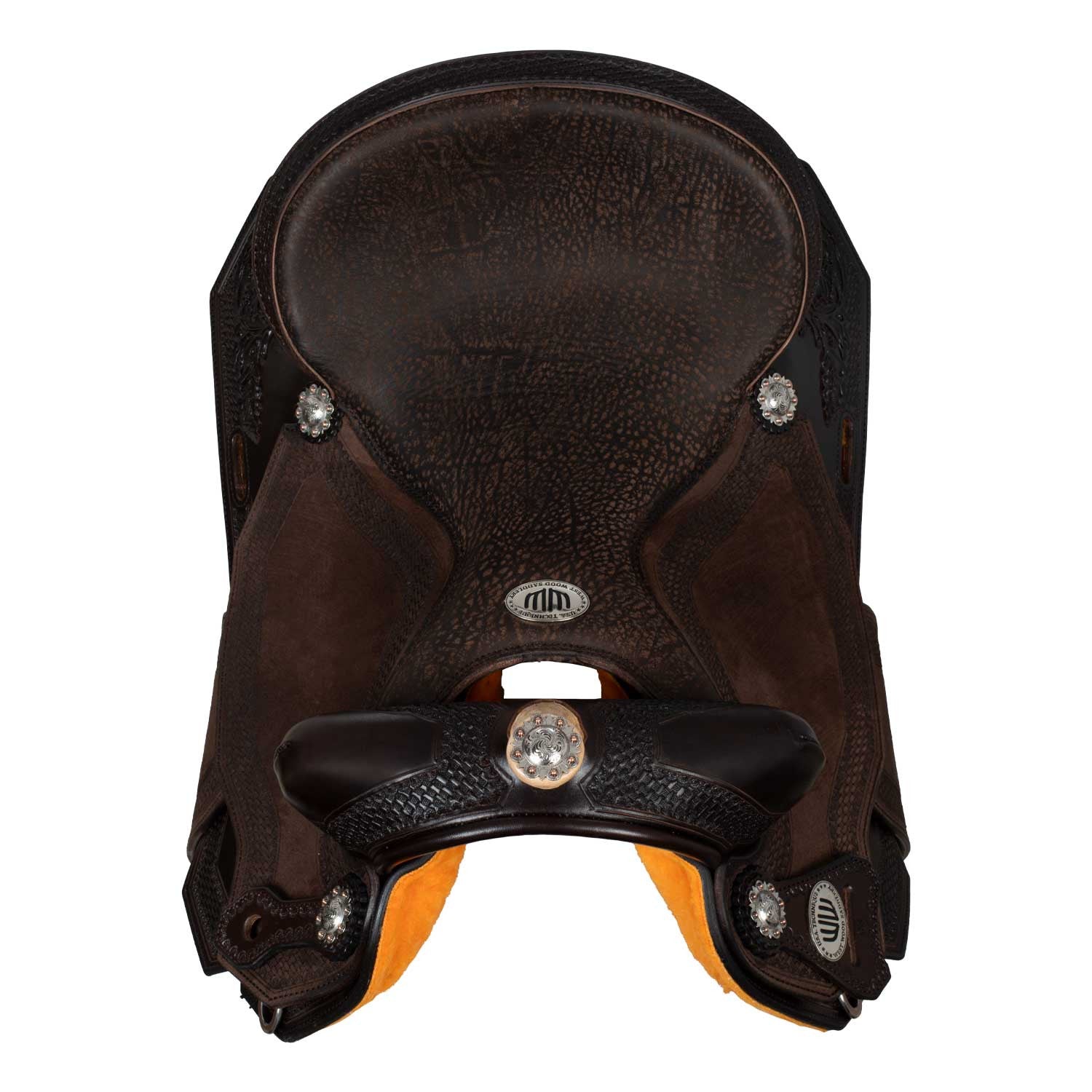 Selle Westwood clásico barril marrón oscuro flor#6 borde redondo cesta - Dark Brown / Parana Bk/Bn