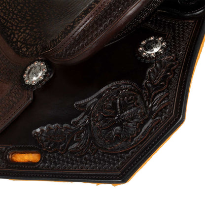 Selle Westwood clásico barril marrón oscuro flor#6 borde redondo cesta - Dark Brown / Parana Bk/Bn