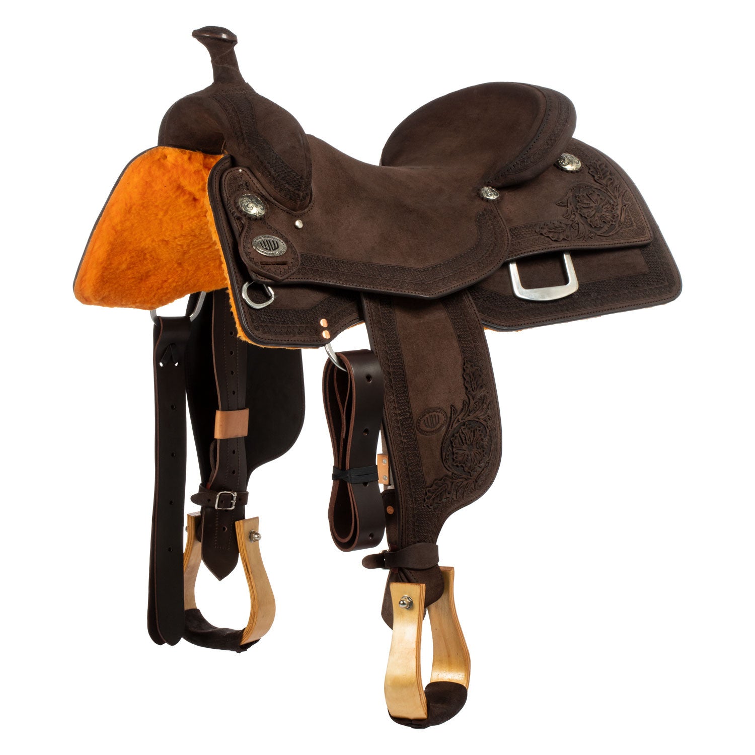 Sillas Westwood classic working cow asiento duro reversa marrón #FL6 borde #84