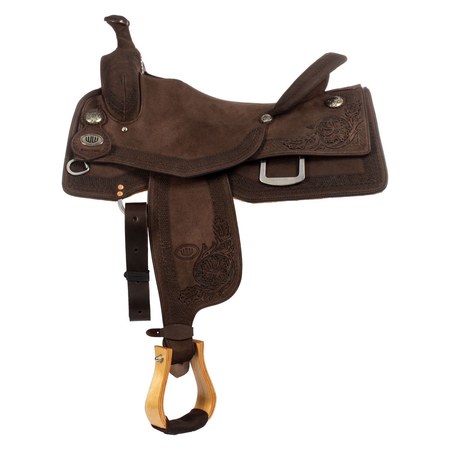 Sillas Westwood classic working cow asiento duro reversa marrón #FL6 borde #84 - Dark Brown/ Dark Brown