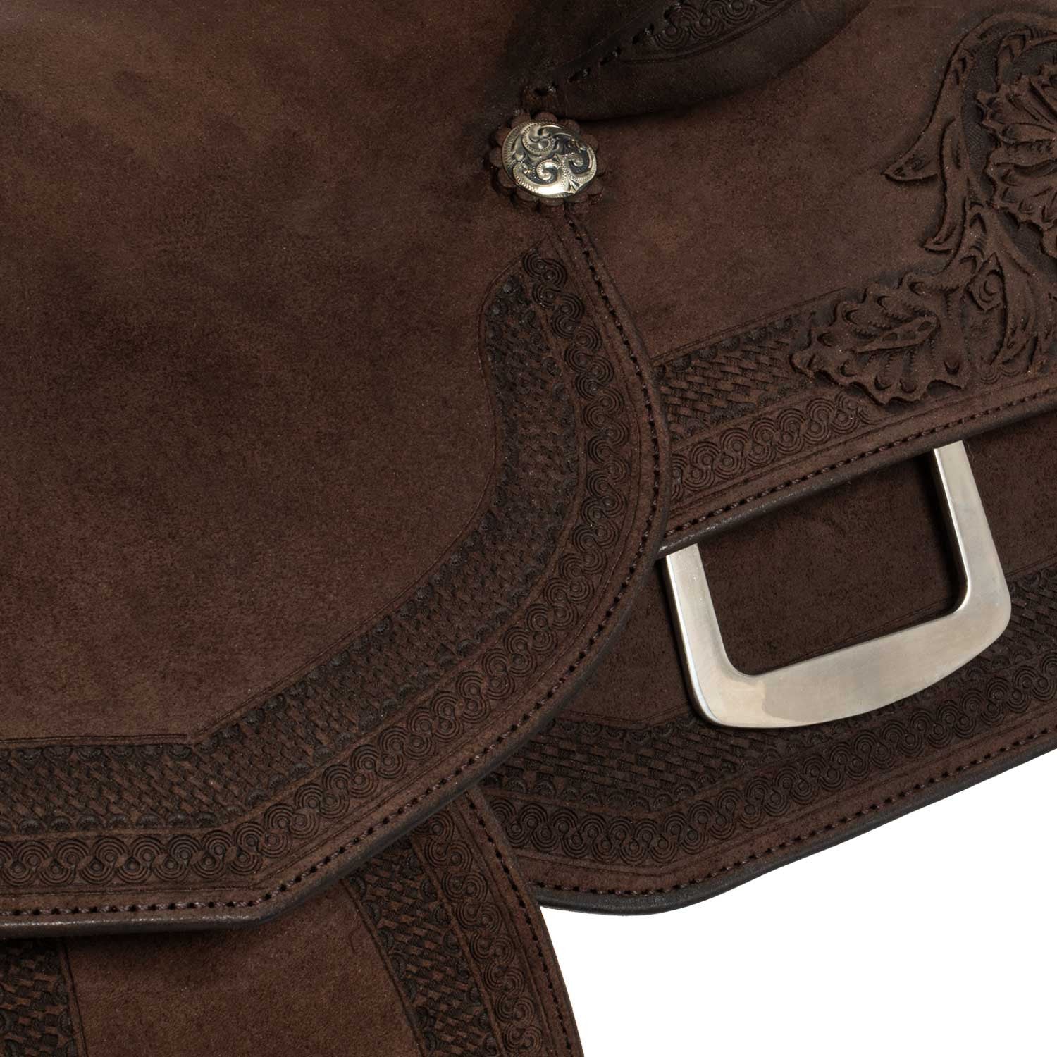 Sillas Westwood classic working cow asiento duro reversa marrón #FL6 borde #84 - Dark Brown/ Dark Brown