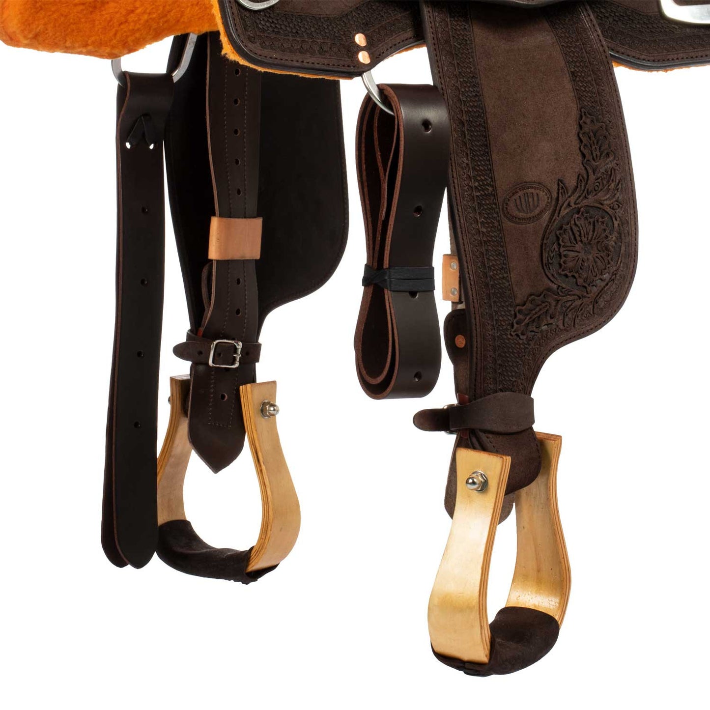 Sillas Westwood classic working cow asiento duro reversa marrón #FL6 borde #84 - Dark Brown/ Dark Brown