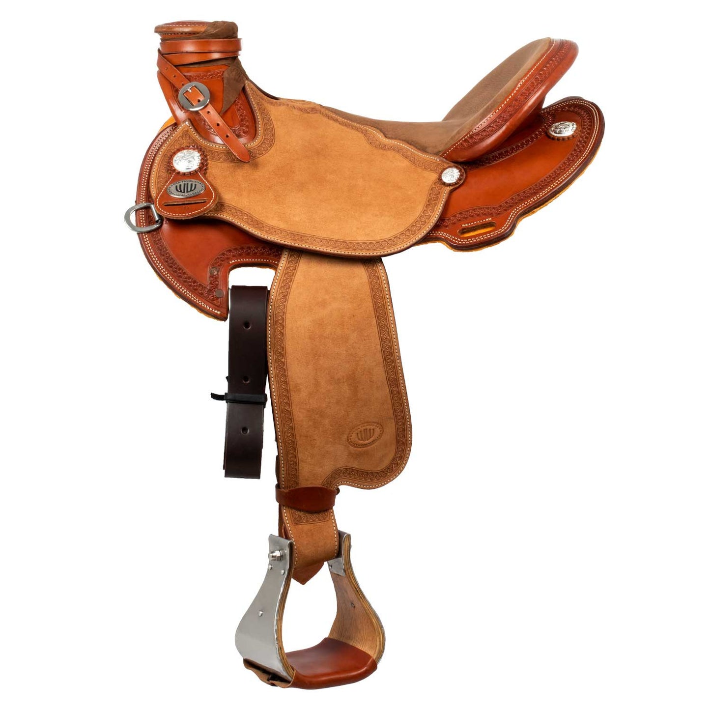 Selle Westwood classic ladywade coñac reverse natural border #81 - Cognac Reverse / Nabuck 5020