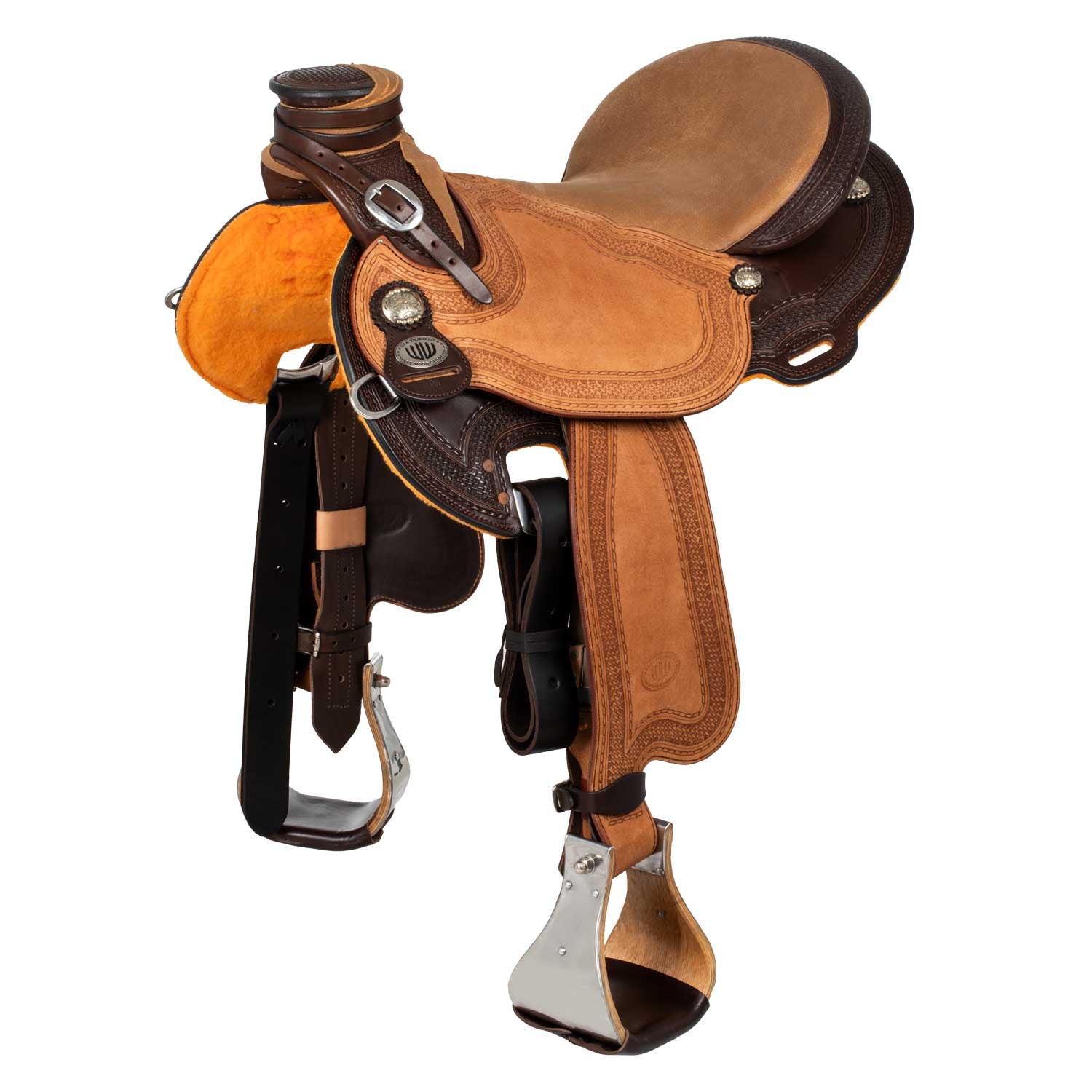 Silla Westwood classic Ladywade marrón oscuro reverso natural borde#77