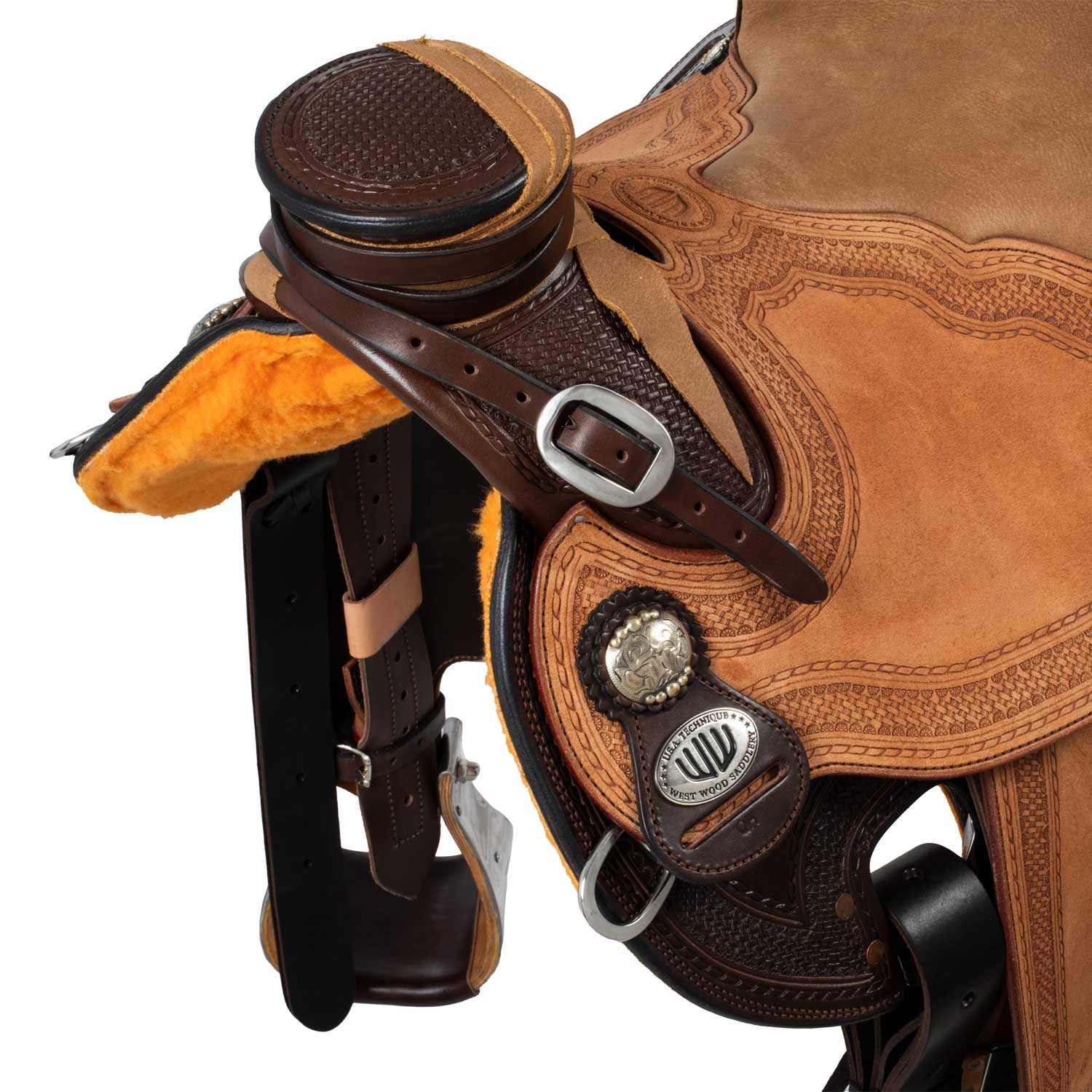 Silla Westwood classic Ladywade marrón oscuro reverso natural borde#77 - Dark Brown Reverse / Nabuck Sherry