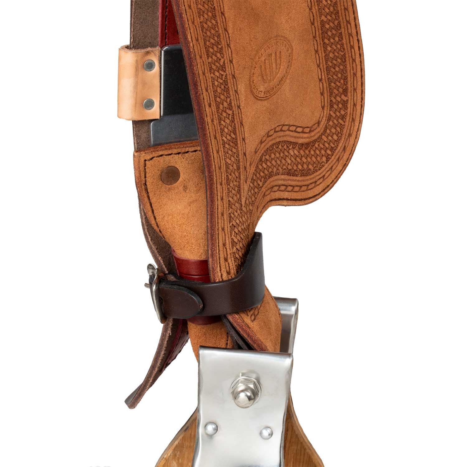 Silla Westwood classic Ladywade marrón oscuro reverso natural borde#77 - Dark Brown Reverse / Nabuck Sherry