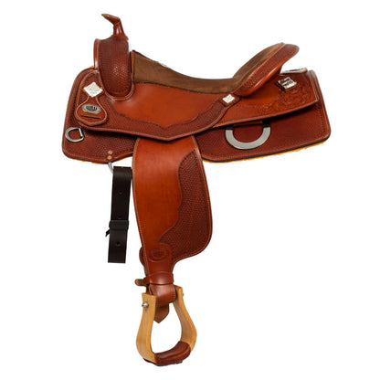 Selle Westwood Classic reining falda cuadrada cognac flower#16 wave basket - Cognac / Nabuck 5020