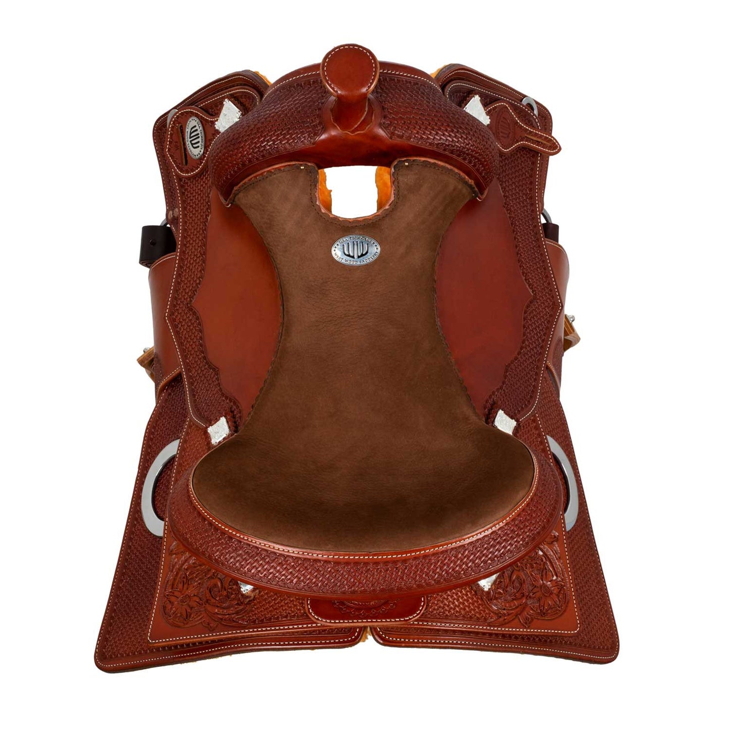 Selle Westwood Classic reining falda cuadrada cognac flower#16 wave basket - Cognac / Nabuck 5020