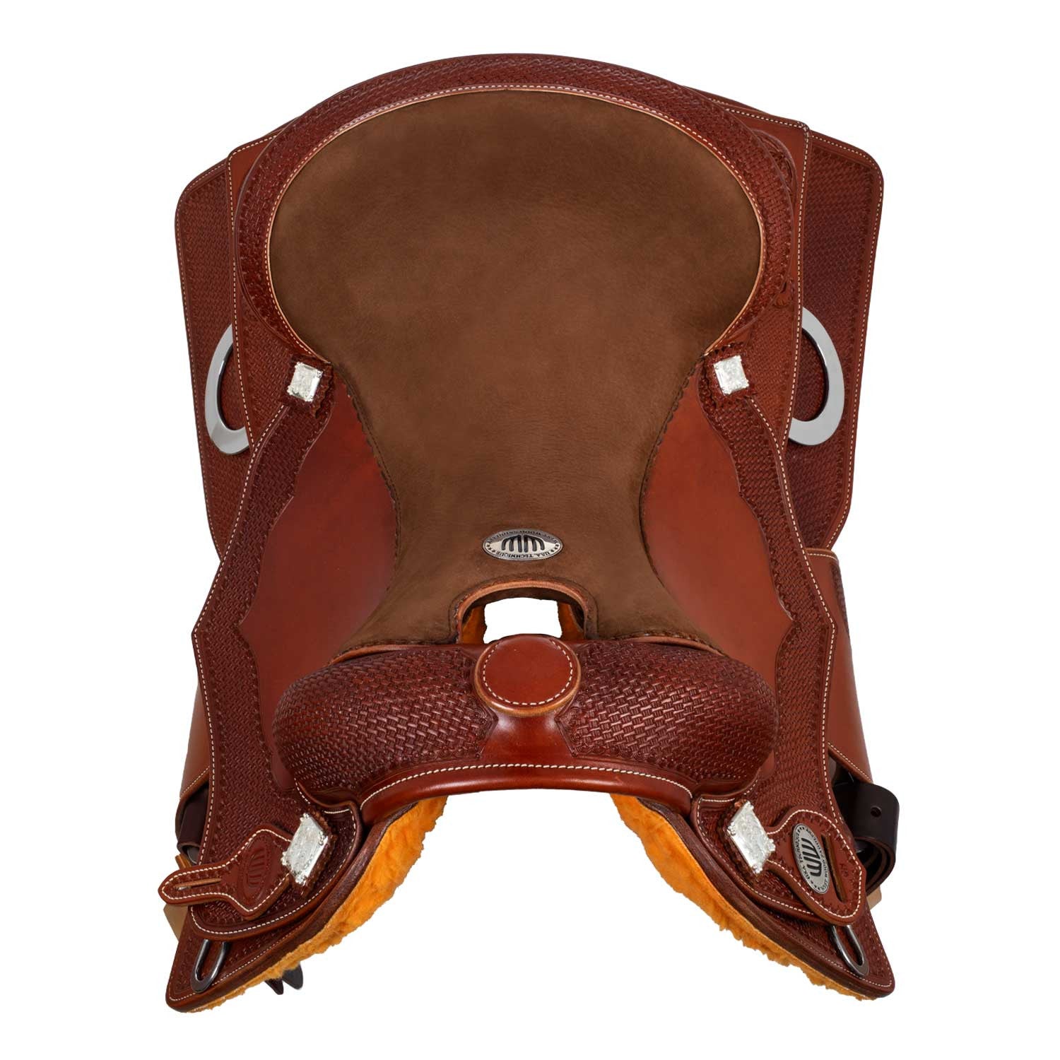 Selle Westwood Classic reining falda cuadrada cognac flower#16 wave basket - Cognac / Nabuck 5020