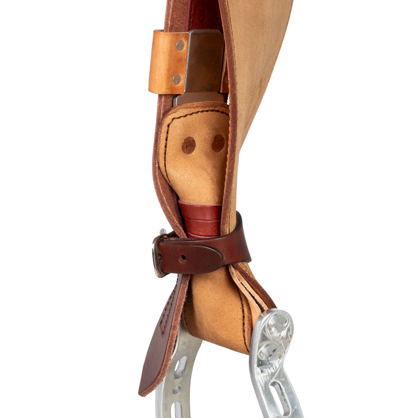 Sella Westwood básica barrel MJ burdeos/reverso borde natural basket tooling - Burgundy / Parana Black-Brown