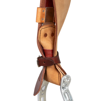 Sella Westwood básica barrel MJ burdeos/reverso borde natural basket tooling - Burgundy / Parana Black-Brown