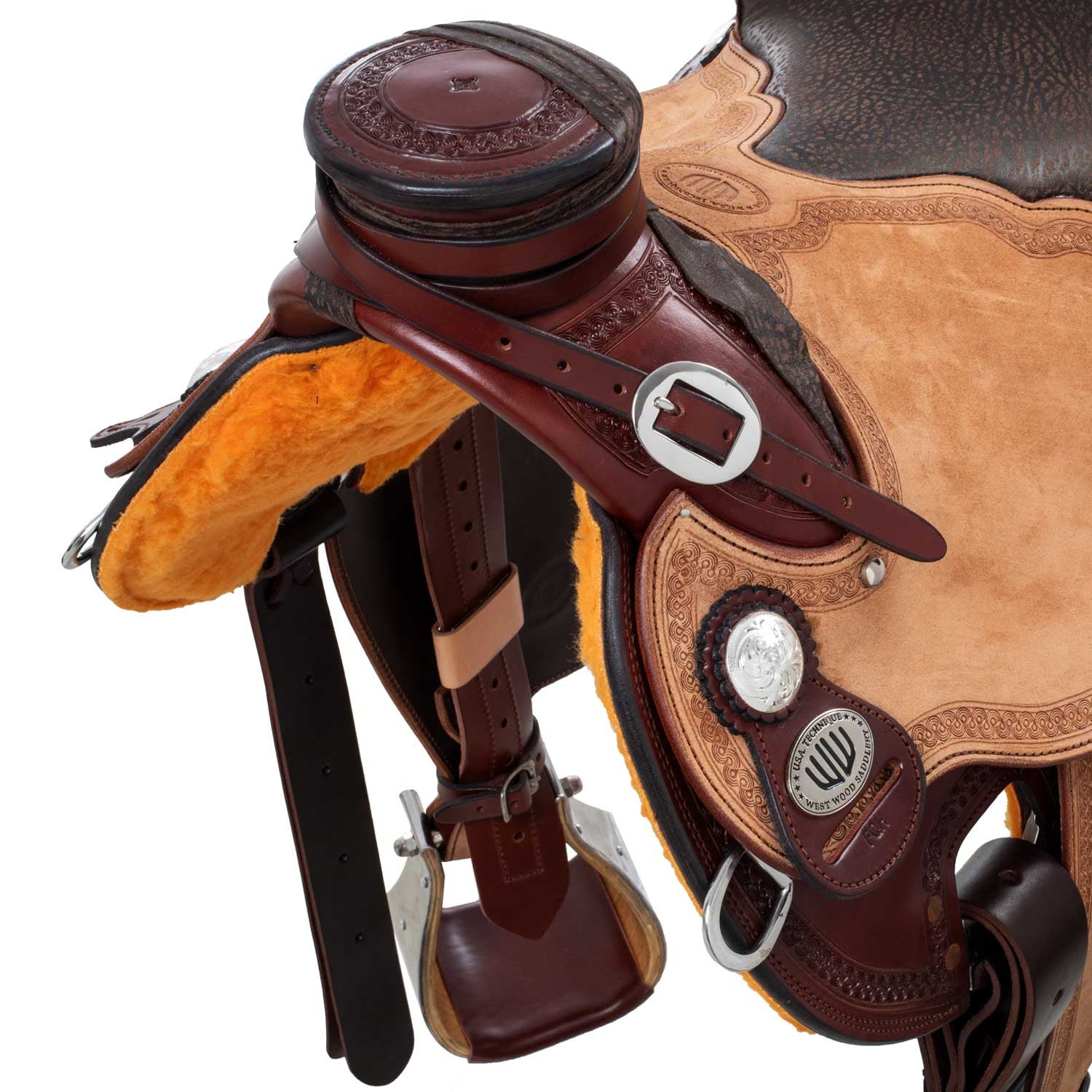 Silla Westwood clásica Ladywade burdeos reverso flor natural#6 borde#81 - Burgundy / Nabuck Parana B/B