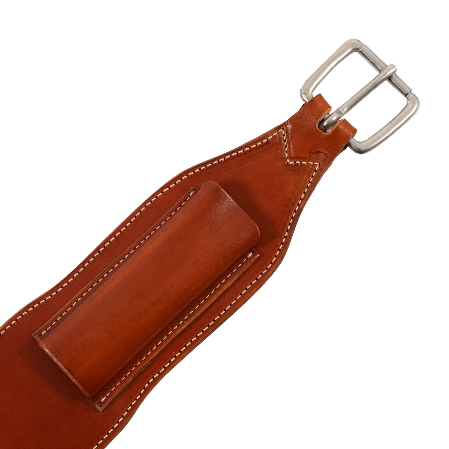 Cincha trasera western de cuero Westwood - Coñac
