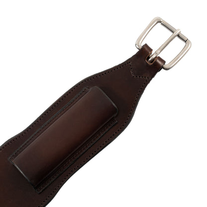 Cincha trasera western de cuero Westwood - Marrón oscuro