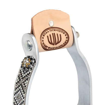 Estribo western decorado de aluminio Westwood - Plateado
