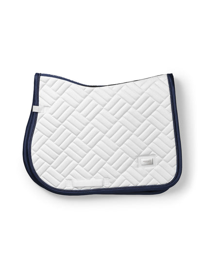 Jump Saddle Pad Modern Equestrian Stockholm Jump Saddle Pad Modern White Navy vista principal