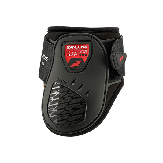 Paranocche superior air pony (“Paranocche” is an equestrian term, and “superior air pony” appears to be a product/model name, so direct translation would be:) Paratendones Superior Air Pony Zandonà - Negro