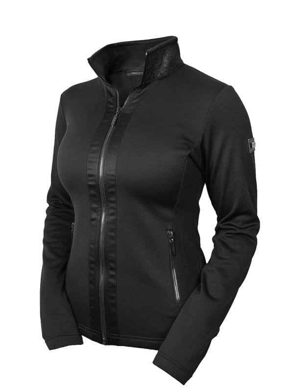 Fleece Jacket Equestrian Stockholm Fleece Jacket All Black Glimmer vista principal