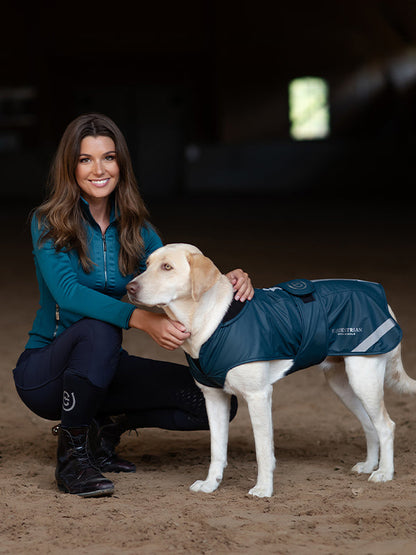 Manta para caballo Equestrian Stockholm Weather Pro Dog Rug Aurora Blues detalle 2