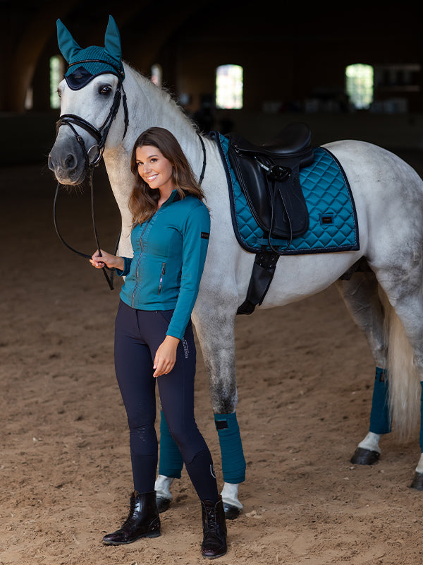 Fleece Jacket Equestrian Stockholm Fleece Jacket Aurora Blues detalle 2