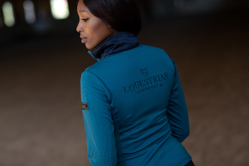Fleece Jacket Equestrian Stockholm Fleece Jacket Aurora Blues detalle 3