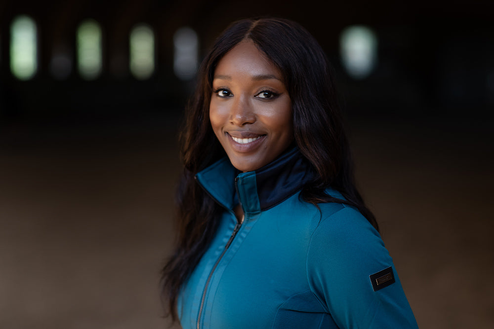 Fleece Jacket Equestrian Stockholm Fleece Jacket Aurora Blues detalle 5
