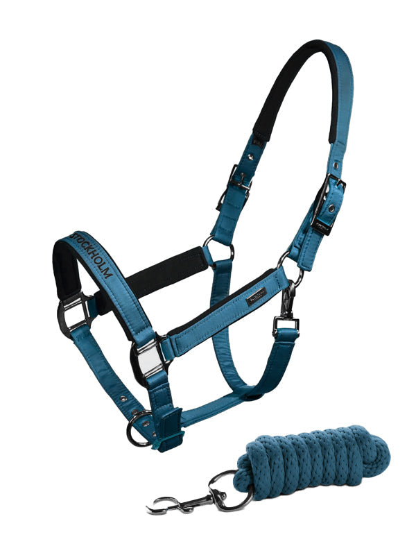 Clean Halter & Lead Rope Equestrian Stockholm Halter & Lead Rope Aurora Blues vista principal
