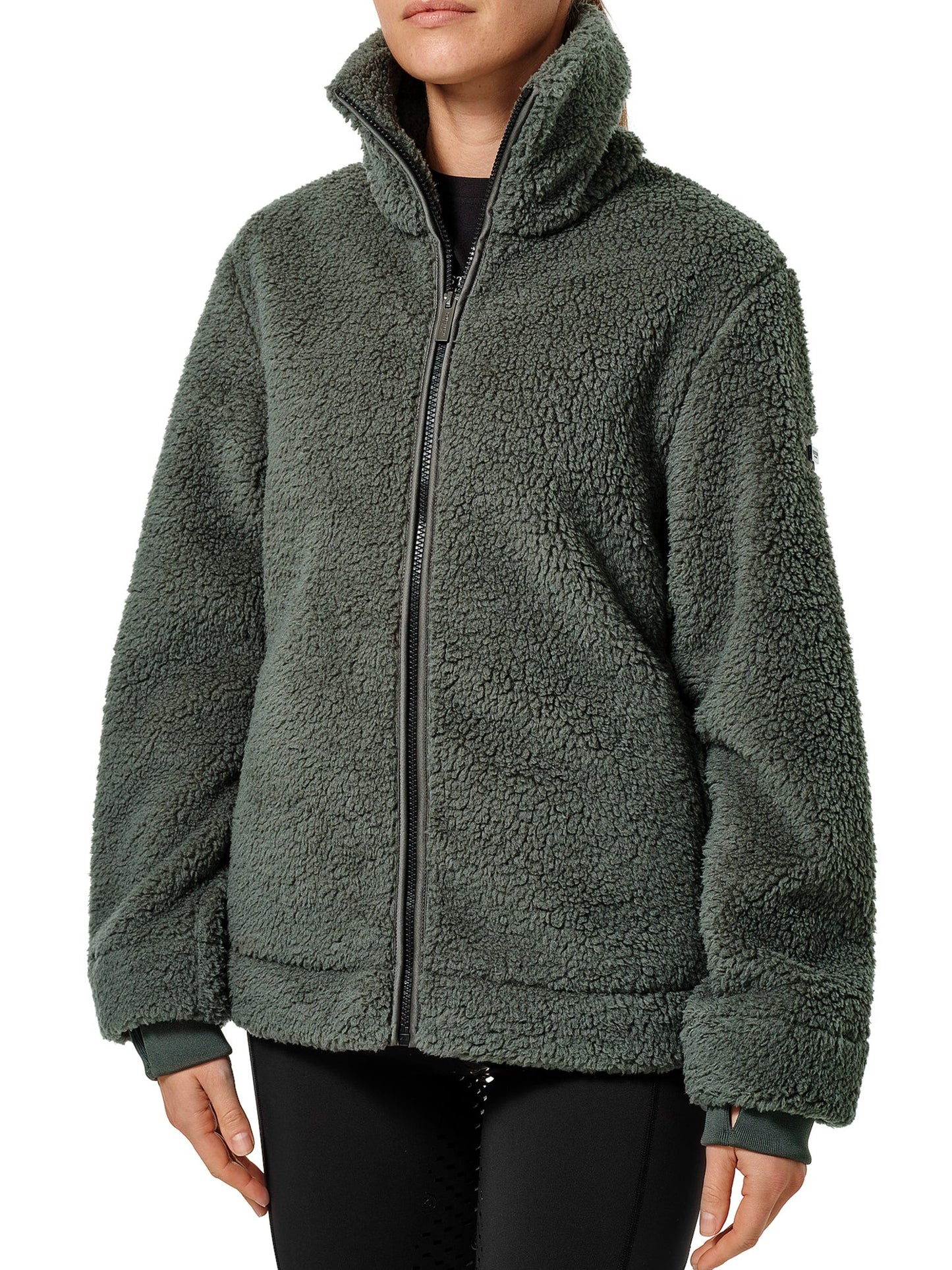 Teddy Fleece Jacket Equestrian Stockholm Teddy Fleece Jacket Avenue Green vista principal