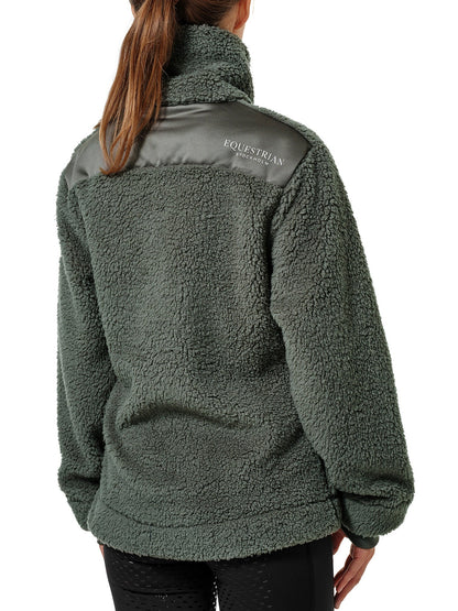 Teddy Fleece Jacket Equestrian Stockholm Teddy Fleece Jacket Avenue Green detalle 3