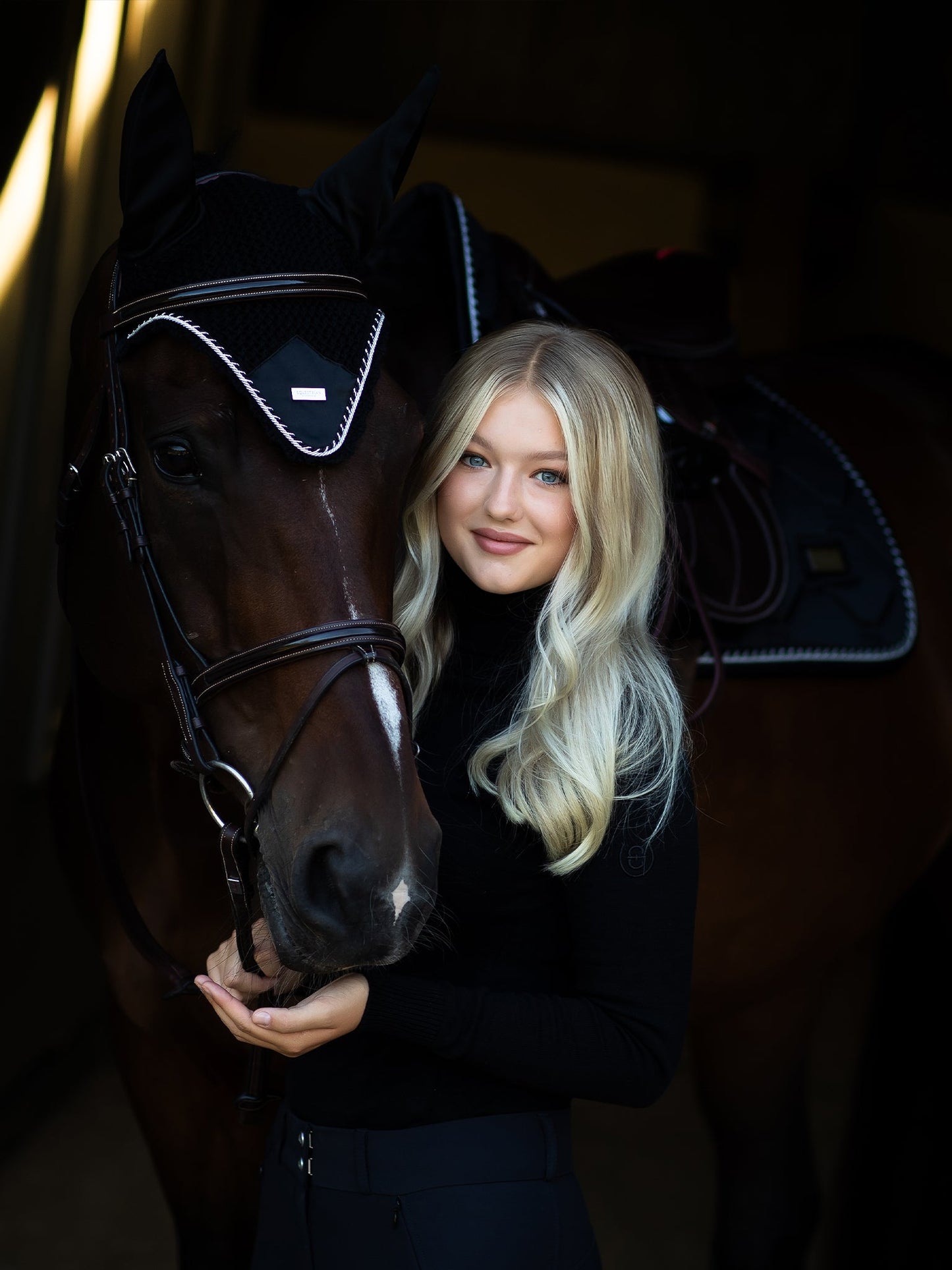 Jump Saddle Pad Original Equestrian Stockholm Jump Saddle Pad Black Edition detalle 4