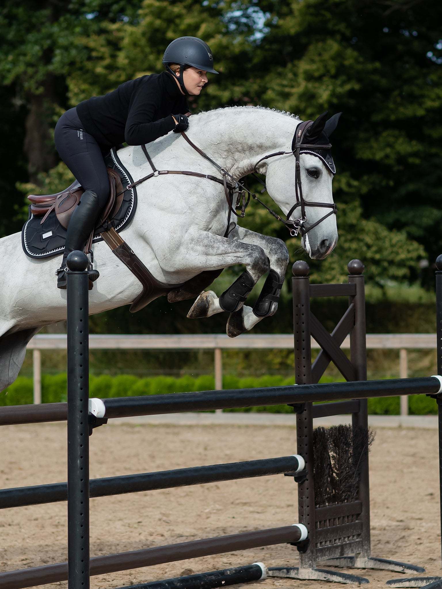 Jump Saddle Pad Original Equestrian Stockholm Jump Saddle Pad Black Edition detalle 3