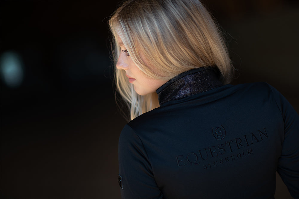 Fleece Jacket Equestrian Stockholm Fleece Jacket All Black Glimmer detalle 3