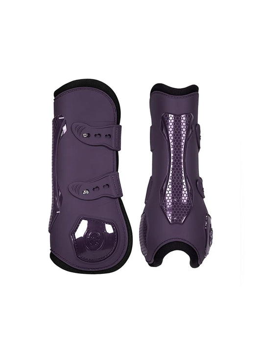 Equestrian Stockholm Anatomic protectores de tendón Black Raven para equitación