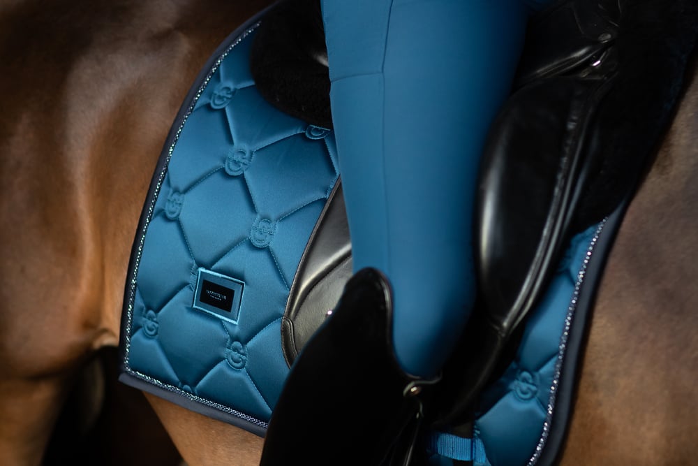 Dressage Saddle Pad Original Equestrian Stockholm Dressage Saddle Pad Blue detalle 6