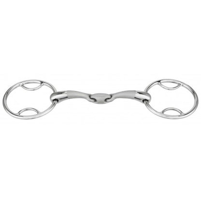 Embocaduras Bocado 2 anillos - Satinox con pases, doble articulación - Sprenger para equitación - vista 3