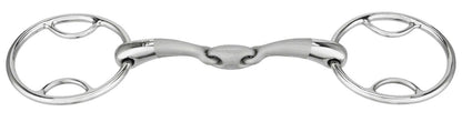 Embocaduras Bocado 2 anillos - Satinox con pases, doble articulación - Sprenger