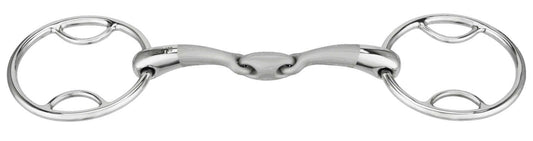 Embocaduras Bocado 2 anillos - Satinox con pases, doble articulación - Sprenger