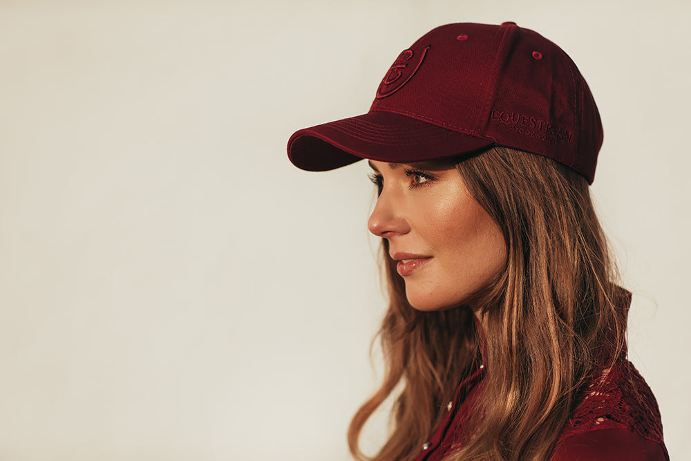 Cap Equestrian Stockholm Cap Bordeaux detalle 3