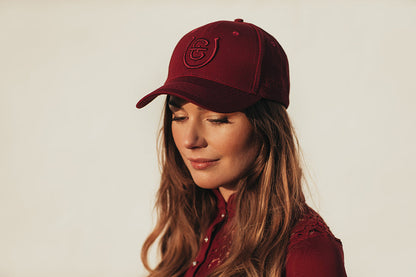 Cap Equestrian Stockholm Cap Bordeaux detalle 4