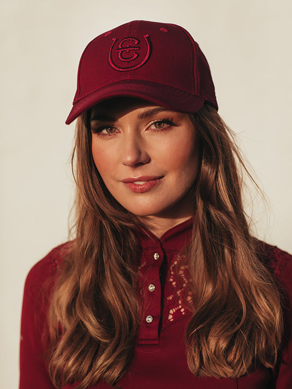 Cap Equestrian Stockholm Cap Bordeaux detalle 2